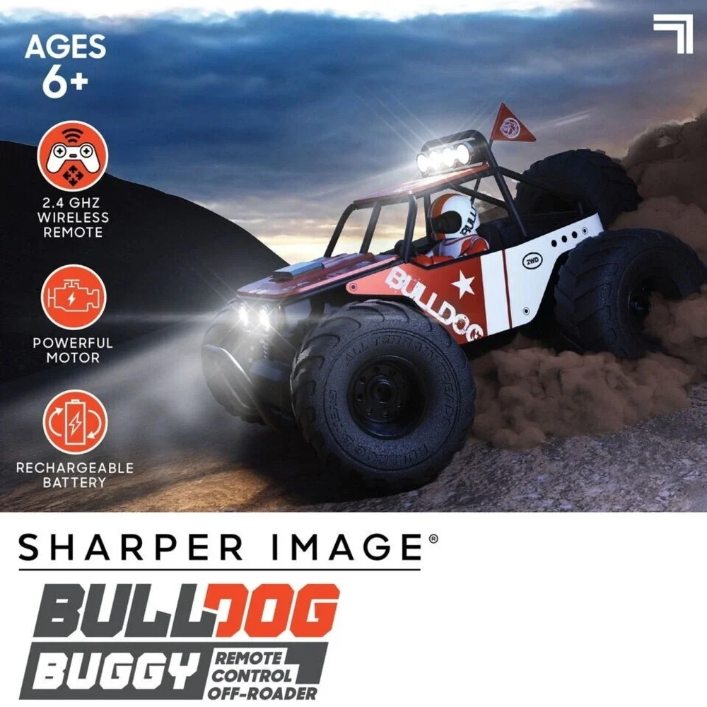 Bulldog Buggy Remote‎ RC Control Off-Roader, Wireless Sharper Image Toy Control